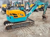 2020 Kubota U-15 mini excavator, rear three-quarter view