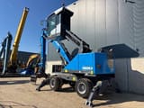 2022 Fuchs MHL320F material handler, rear three-quarter view