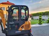 2022 CASE CX19C mini excavator side view of the cab