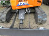 2022 Hitachi ZX17U mini excavator front view of blade and tracks
