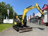 2019 Yanmar VI 080 mini excavator, front three-quarter view