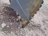 Volvo EC290 Crawler Excavator bucket close-up