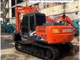 2023 Hitachi Zaxis 120 mini excavator rear three-quarter view