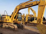 2023 Komatsu PC160-7 crawler excavator, rear three-quarter view