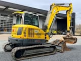 2022 Wacker Neuson EZ80 mini excavator, rear three-quarter view