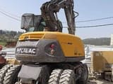2013 Mecalac 714 MW wheel excavator, rear view