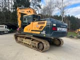2016 Hyundai HX220L crawler excavator, rear three-quarter view