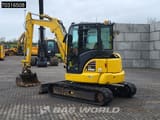 2024 Komatsu PC55MR-5 mini excavator, rear three-quarter view