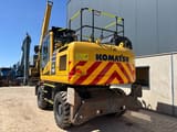 2022 Komatsu PW180 wheel excavator, rear three-quarter view