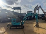 2017 Hitachi ZX17U mini excavator, side view