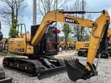 2022 Sany SY75C crawler excavator, side profile view