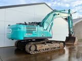 2019 Kobelco SK350LC-10E crawler excavator, rear three-quarter view
