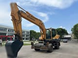 2019 Hyundai R210W-9 wheel excavator, front three-quarter view