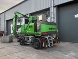 2022 Sennebogen 818-E material handler, rear three-quarter view