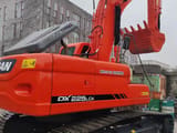 2019 Doosan DX225LCA crawler excavator, rear three-quarter view