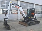 2022 Bobcat E55 Z mini excavator, side profile view