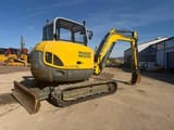 2013 Wacker Neuson 6003 mini excavator, rear three-quarter view
