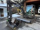 2024 Volvo ECR50 mini excavator, front three-quarter view