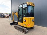 2021 Caterpillar 301.8 mini excavator, rear three-quarter view