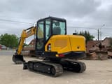 2023 RSWG TZ60 mini excavator, rear three-quarter view