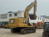 2020 Caterpillar 330GC crawler excavator, rear three-quarter view