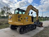 2022 Caterpillar 307.5 crawler excavator, rear three-quarter view