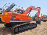 2020 Doosan DX300LC-9C crawler excavator, rear three-quarter view
