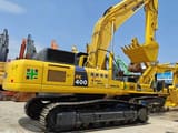 2022 Komatsu PC400-8 crawler excavator, rear three-quarter view