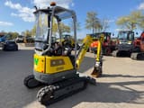 2022 Wacker Neuson EZ17E mini excavator, rear three-quarter view