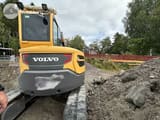 2017 Volvo ECR58D mini excavator, rear view