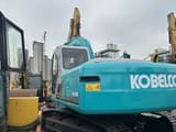 2018 Kobelco SK200 crawler excavator, rear three-quarter view