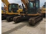 2020 Caterpillar 323D2L crawler excavator, front three-quarter view