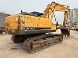 2017 Hyundai R210LC-7 crawler excavator, rear three-quarter view