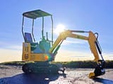 2025 APS KME08 mini excavator, side view
