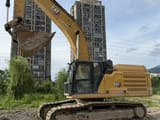 2021 Caterpillar 349 crawler excavator side view