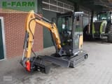 2023 CASE CX19D mini excavator, front three-quarter view