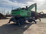 2015 Sennebogen 818E wheel excavator, rear three-quarter view