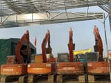 2008 Hitachi EX60-5 mini excavators, rear view