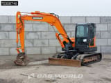 2021 Doosan DX85R-3 mini excavator, side view