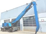 2017 Fuchs MHL350F material handler, side profile view