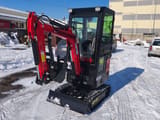 2025 Captok CK13S mini excavator, front three-quarter view