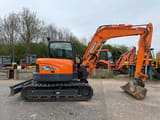 2022 Doosan DX85R-3 crawler excavator side view
