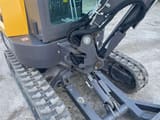 2020 Volvo EC27D mini excavator boom and cab detail