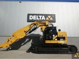 2013 Caterpillar 328D LCR crawler excavator side view