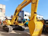 2022 Komatsu PC350-7 crawler excavator, front three-quarter view