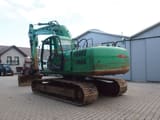 2008 JCB JS210 crawler excavator, rear three-quarter view