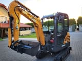 2022 CASE CX19C mini excavator, side view