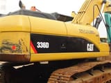 Caterpillar 336D Crawler Excavator, rear three-quarter view