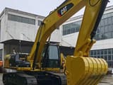 2022 Caterpillar 330D mini excavator, front three-quarter view