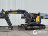 2018 Volvo ECR145EL crawler excavator, side profile view